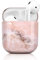 Newseego Hülle Kompatibel mit AirPod 1 & 2, Stylisches Marmor Harter PC Vollschutz Airpods Tragbare Stoßfeste Hülle für AirPods 1/2 Ladehülle -Rosa