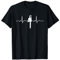 Herzschlag Holz EKG Frequenz Motorsäge Holzfäller Geschenk T-Shirt