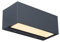 LED Außenwandleuchte GEMINI, moderne Wandlampe aus Aluminium in Anthrazit, Außenlampe, 1230 Lumen, warmweißes Licht 3000K, rechteckige Wandleuchte mit Up- & Down-Effekt,Außenleuchte