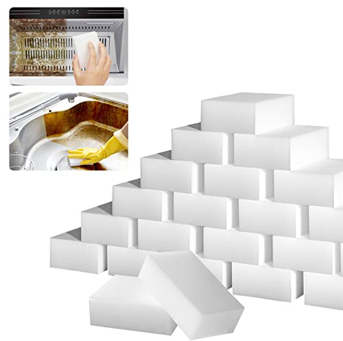 100 Stück magischer Schwamm-Radierer, großer Melamin-Schaumstoffschwamm in Großpackung, multifunktionale Reinigungsschwämme, Schrubber Pads, Haushaltsreiniger für Küche, Ofen, Badezimmer, Badewanne,