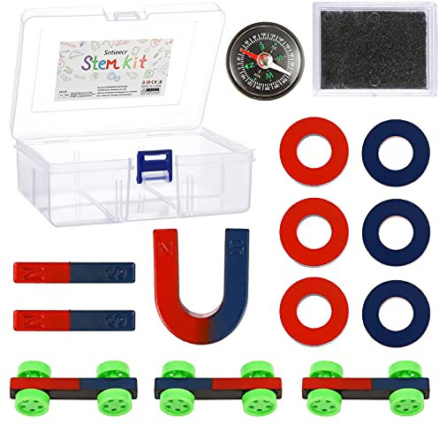 Sntieecr Labs Junior Science Magnetism Set für Experimente in der Bildung, Wissenschaftliches Experimentierwerkzeug für Physikalisches Lernspielzeug für Kinder und Jugendliche