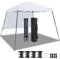 Yaheetech 3x3m Pop Up Pavillon Faltpavillon Wasserdicht mit 1 Seitenwand, One Push Gartenpavillon mit Tragetasche, UV-Schutz, Faltbar Zelt für Camping, Festivals, Partys, Weiß