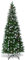 COSTWAY 5FT/6FT/7.5FT Artificial Christmas Tree, Snow Flocked Pencil Trees with Pine Cones and Metal Stand, for Xmas Indoor Décor