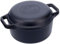 Victoria Dutch Oven Gusseisen Emailliert, Induktion 27cm, Topf Brot Backen 5,7L, PTFE und PFOA Frei, Geeignet für Feuer, Grill, Backofen, Ceranfeld, Kochfeld, Gas