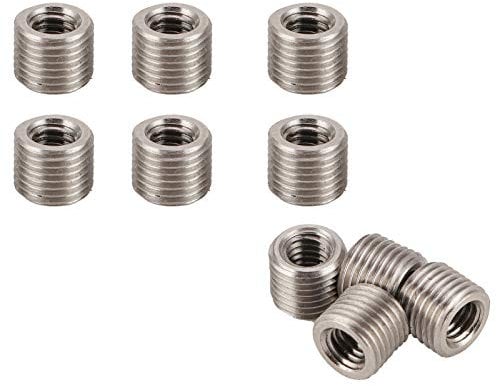 BORDSTRACT Reduziermutter mit Außengewinde, 10 Stücke M3*0.5 - M5*0.8, 4 mm Edelstahl-Gewindereduziermutter Befestigungs-Hardware