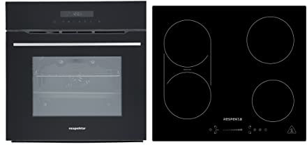 Backofen Herd Kochfeld Herdset Induktion Pyrolyse Bridgezone Slider Respekta PYROSET96600I