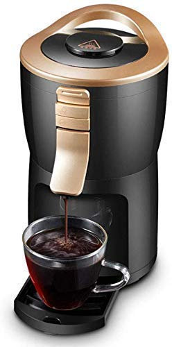 TEmkin Cafetera portátil Totalmente automática, máquina de café de 600W, Molinillo para el hogar, cafetera por Goteo de té en Polvo, 200Ml