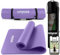 unycos - Gymnastikmatte - Yogamatte Rutschfest【183x60 cm】NBR 10 mm Dicke | Inkl. Tragegurt und E-Book mit Übunge, Sportmatte Ungiftig für Fitness, Pilates & Gym, Home Sport (Lila)