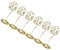 AOKWAWALIY Set of 6 Crystal Holders Business Card Holder Memo Photo Clips Holder Table Number Table Card Holder Wedding Decoration Place Card Holder for Table Turtle Sucata Banquet