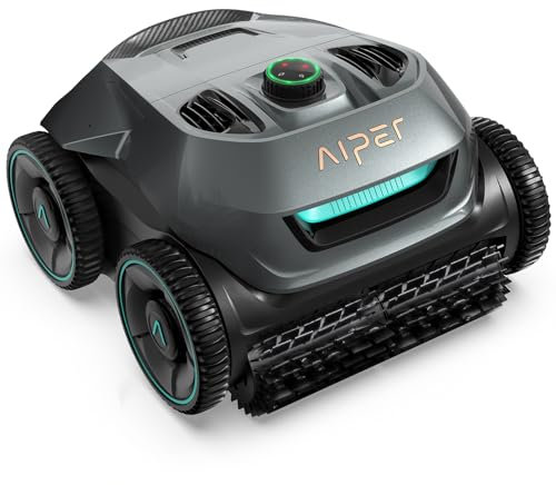 AIPER Seagull Pro Robot Piscine sans Fil Fond et Parois, Nettoyage Ligne d'eau, 4 Moteurs, Navigation Intelligente WavePath, 150 Min Autonomie, Piscine 150 m²