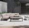 creador Lanza Loungeset Gartenlounge Set, Anthrazit/Hellgrau, 792885