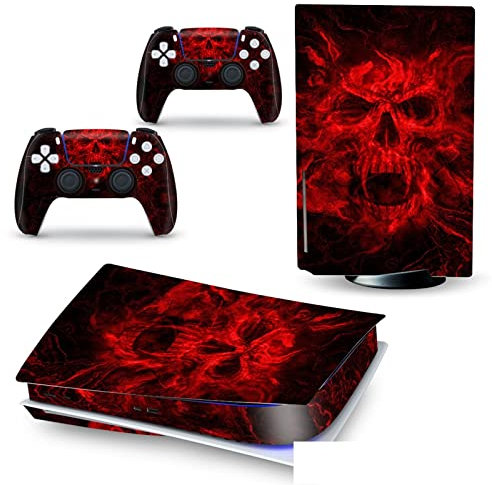Aufkleber Skin Für PS 5 Disk Edition Konsole Und 2 Controller Vinyl Cover Skins Wraps Für PS5 Disc Version 45005 Blasenfrei Kein Schaum Kratzfest