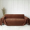 FLRISNTIG Sofa-Schonbezüge, Sofaüberwurf Decke Mit Fransen, Chenille Sofa Decke, Anti-Rutsch-Sofa Abdeckung, Multifunktionsdecke, Für Zuhause,EIN Wohnzimmer Sofa, Büro (Braun, 180x260 cm)