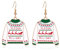 BSLVWG Weihnachtsdekoration, Damen-Weihnachtsohrringe, Weihnachtsbaum/Schneemann/Schneeflocken-Ornamente, Schmuck, Geschenke für Frauen, Feiertagsfeier (30)