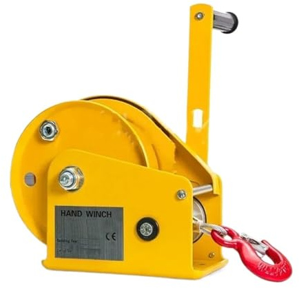Treuil Manuel à Cliquet Câble Treuil manuel autobloquant bidirectionnel à manivelle, palan de Traction Portable avec frein, treuil manuel Treuil manuel(30M Cable)