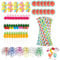 Cocktail Accessories for Drinks, 110 Pcs Cocktail Party Decorations with Cocktail Umbrellas Cocktail Straws Sparkler Sticks for Party Decoration, Cake Toppers, Bar, Birthday, Picnics, Beach