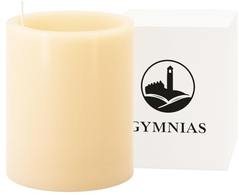 GYMNIAS® Duftkerze Vanilla | Edles Design mit Holz- & Baumwolldocht | 30h Brenndauer | 100% Sojawachs | stilvolle Geschenkidee für Frauen & Männer | dekorative Aromakerze