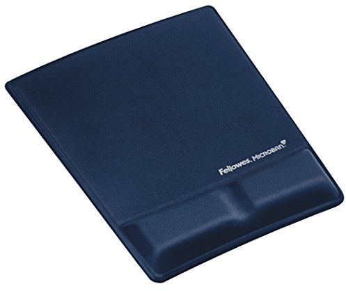 Fellowes 9183901 'Health-V' Lycra Tapis de souris ergonomique avec repose-poignet Saphir