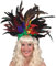 Fasching Samba-Federschmuck (bunt)
