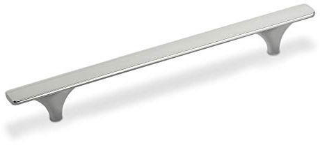 SOTECH Möbelgriff NORA BA 160 mm Chrom poliert | Schrankgriff Länge 220 mm schlanker Bügelgriff von SCHÜCO ALU COMPETENCE
