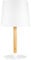 Pauleen 48103 Woody Cuddles Tischleuchte max20W E27 skandinavische Tischlampe Weiß Tischlampe 230V Holz/Stoff