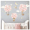 Little Deco Wandsticker Heißluftballons Safari Tiere Wandtattoo Sterne Wolken Kinderzimmer Wandaufkleber Babyzimmer Deko DL958-4