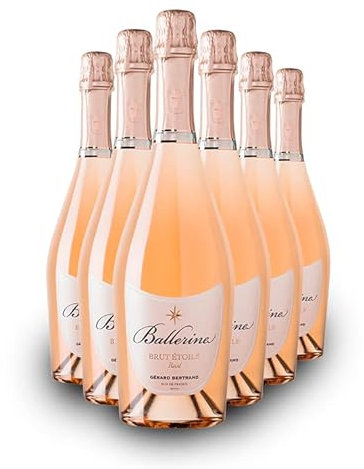Gérard Bertrand Ballerine Brut Vin Rosé | Pinot Noir/Chardonnay | AOP Crémant de Limoux Sec | (6 x 0.75 l)