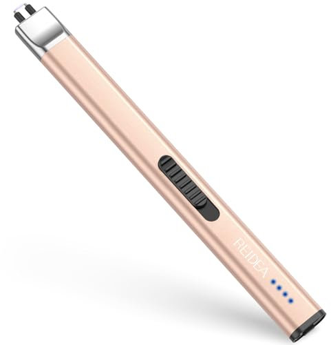 REIDEA Electronic Candle Lighter, 1 Pack-Champagne Gold