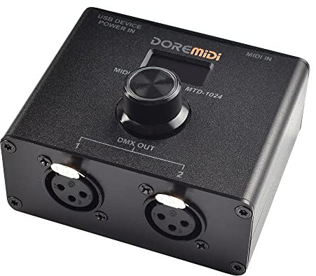 DOREMiDi MIDI al controller DMX MTD-1024 può convertire i messaggi MIDI in messaggi DMX (MTD-1024)
