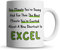 Inky Penguin - Excited About Excel - Funny Office Gift Mug for Colleague, Ceramic, 11fl. oz.