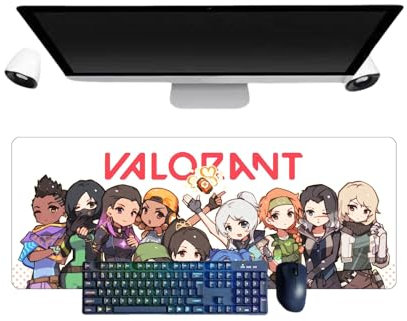 Valorant XL Multifunction Gaming Mouse Mat 3 mm Office Non-Slip Textured Surface for Computer Gamer Office Home and Laptops