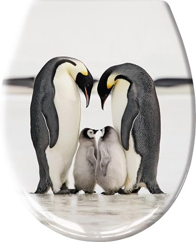 Kleine Wolke WC-Sitz JACKSONS Schwarz-Weiß mit Absenkautomatik und Easy Clean