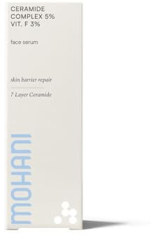 Mohani 5% Ceramide Serum mit 3% Vitamin F | Vegan Serum Gesicht mit 7 Ceramide-Komplex | Booster und Feuchtigkeitsserum Gesicht für Trockene, Akneanfällige und Reife Haut (30ml)