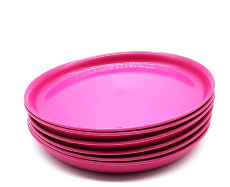 Kimmel Lot de 6 assiettes fuchsia de 18 cm