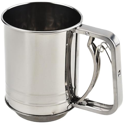 Mehlsieb - Mehlsieb | Mehl Shaker | Haussieb für Puderzucker | Manuelles Sieb für Kakaopulver | Mehlsieb zum Kochen | Dome-Sieb
