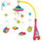 Musical Crib Mobile, Remote Control Baby Mobile, Rotating Light Projector, Soothing Lullabies, Multi-Function Musical Nursery Decoration for Boys and Girls, 50x48 cm, 1200kg