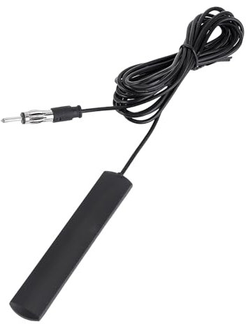 Antenna radio per auto, AM-FM, antenna a disco, 12 V, antenna adesiva per auto, radio, antenna, parabrezza, pasta da 3 m, prolunga per auto, camion, SUV, ricevitore stereo
