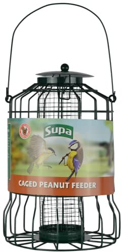 Supa Wild Bird Cage Peanut Feeder, Deters Squirrels And Larger Birds Such As Doves & Pigeons