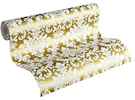 Thomas Barock Vlies-Tapete (gold/weiss)