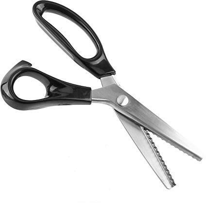 Cesoie per forbici con bordo triangolare rotondo Tagliabordi Lame in acciaio inossidabile per tessuti da sartoria Rivestimenti Artigianato in pelle(5 mm)
