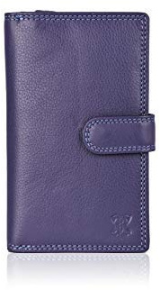 Lakeland Leather Real Leather Medium Tab Purse in Purple