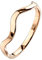 Paula & Fritz Anello da Donna impilabile, 3 mm, Argento, Oro Giallo, Oro Rosa, Linea Intrecciata, Anello dell'amicizia in Acciaio Inox 316L 47(15) – 60(19,1), 50 (15.9), Oro Rosa, R-M6928R_60