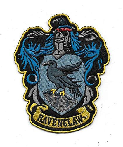 PSL Raven Claw Crest Iron on Sew on Embroidered Patch with HP Hokvarts for Wizard Potter Cosplay