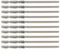 Utoolmart 2.0mm Emery Twist Drill Bits High Speed Steel For Drilling Jewelry,Ceramics,Glass,Semiconductor Materials 10pcs