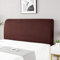 cover Bett Kopfteil Hussen/Bezug, Bettkopfteil Hussen Boxspringbezug Stepp Einfarbig Staubhülle Kopfbedeckungen Elastische All-Inclusive Kopfteilbezug Schlafzimmer Dekor Braun 180-200cm