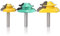 Mesee 3 Pieces 45 Degree Drawer Lock Miter Router Bits with 1/4 Inch Shank, Joint Milling Router Bit Set Woodworking Milling Cutter Tool for 1/2 5/8 3/4 Cutting Stock