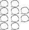 CENRONG Stringa Braccialetto 10PCS Braccialetto con 7 Nodi, Braccialetto in di Corda di Filo Bracciali Intrecciati Mano Regalo per Amici Coppia Amant (10PCS Black)