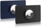 Portafoglio 2 pezzi in pelle titolare per Apple AirTags, uomo donna, per evitare perdite, sottile anti-smarrimento, card Tracker., Nero-blu Custodia