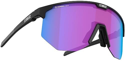 Bliz Hero Small Nordic Light Sportbrille, matt black-violet blue multi