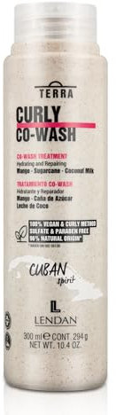 LENDAN - Cowash Curly-Methode - Terra Curly Co-Wash - 300 ml - Sanfte Reinigung - definierte Locken ohne zu schälen - Tief feuchtigkeitsspendende Haare - Reduziert Frizz